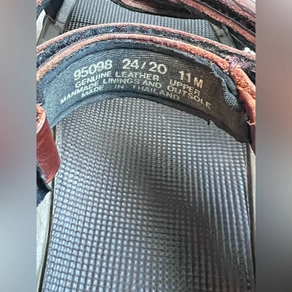 Timberland Leather Hiking Sandals Mens Gorpcore Outdoor Trail Utility Dad Style - Picture 10 of 14